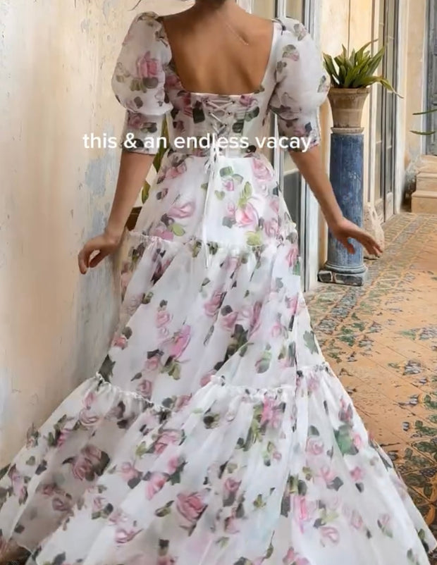 Fashion Organza Fairy Temperamental Evening Dress