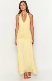 Limoncello Halter Maxi Dress