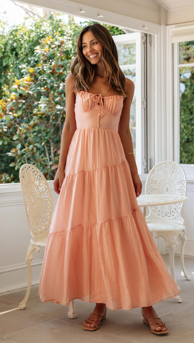 Julia Maxi Dress (Apricot)