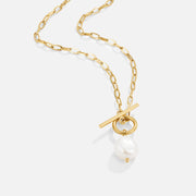 Eva Freshwater Pearl Gold Necklace