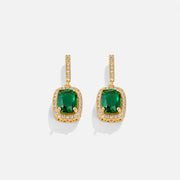 Evergreen Gold Crystal Earrings