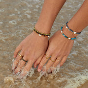 Green Peridot Bead Bracelet