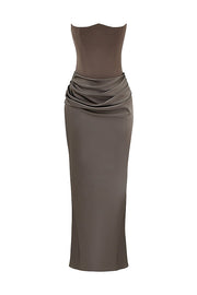 ROSALIND MAXI DRESS - SMOKE