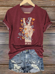 Peace And Love Art Print T-shirt