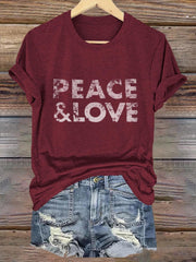 Peace And Love Art Print T-shirt