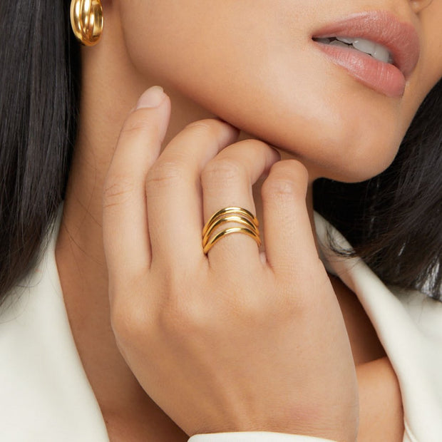 Kiya Layered Gold Ring