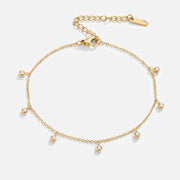 Lana Crystal Droplet Anklet