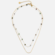 Layered Alana Gold & Stone Necklace