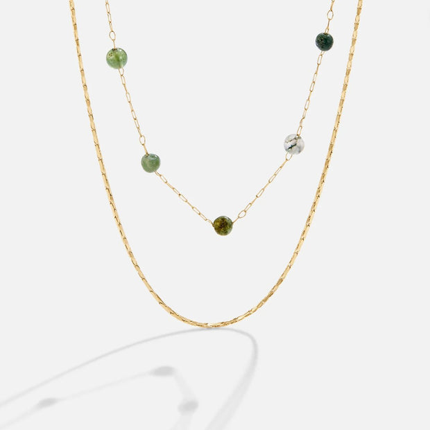 Layered Alana Gold & Stone Necklace