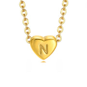 Letter Heart Necklace