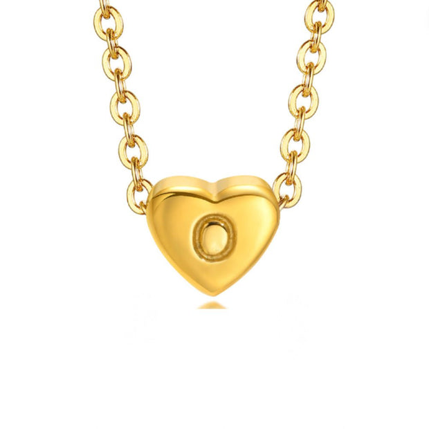 Letter Heart Necklace