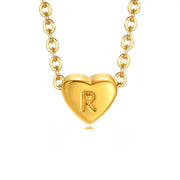 Letter Heart Necklace