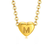 Letter Heart Necklace