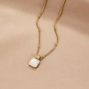 Lucia White Shell Pendant Necklace