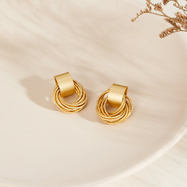 Luxury Gold Hoop Earrings