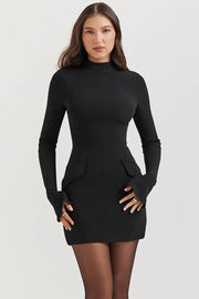 JADE MINI DRESS - BLACK