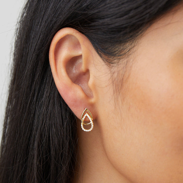 Mara Teardrop Link Earrings