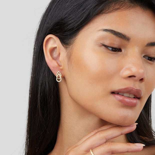 Mara Teardrop Link Earrings