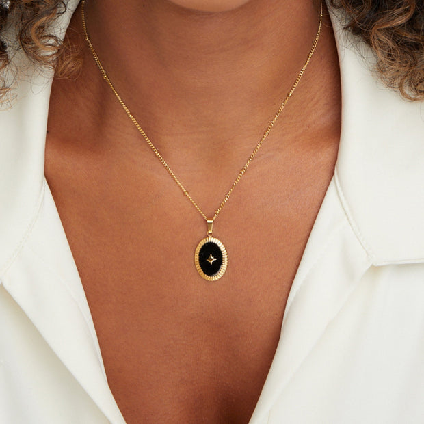 Midnight Star Onyx Necklace