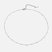 Niyah Bead Silver Chain Necklace