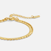 Selene Snake & Bead Chain Bracelet