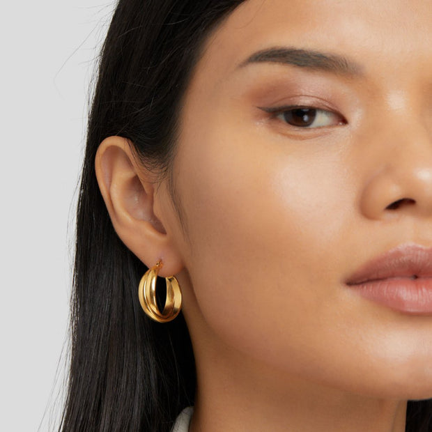 Talia Gold Hoop Earrings