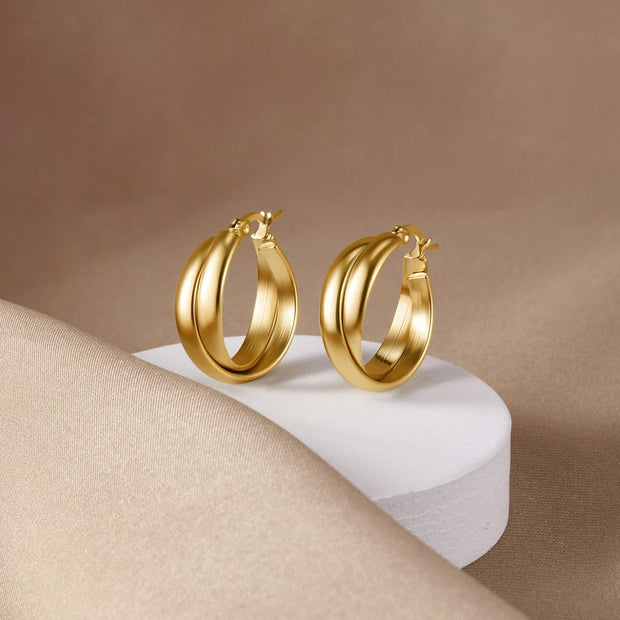 Talia Gold Hoop Earrings