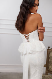 The Waverly Dress in White Chantilly Lace