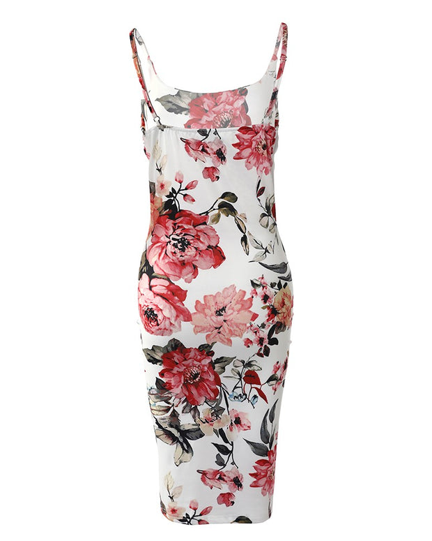 Floral Print Bodycon Cami Dress