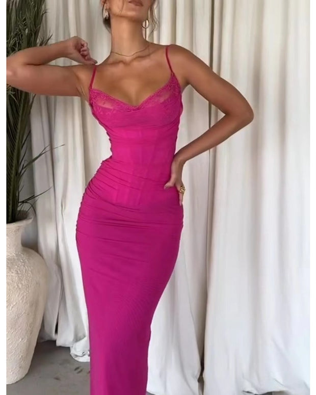 Doing My Thing Maxi Dress - Pink